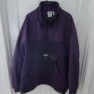 NWOT Adidas Oversized Half-zip pullover sweatshirt